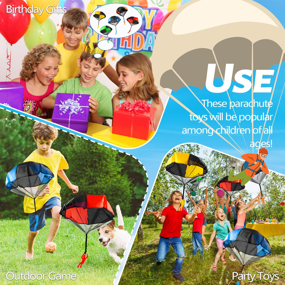 OJYUDD parachute toy orange, compact for backpacks and on-the-go fun.
