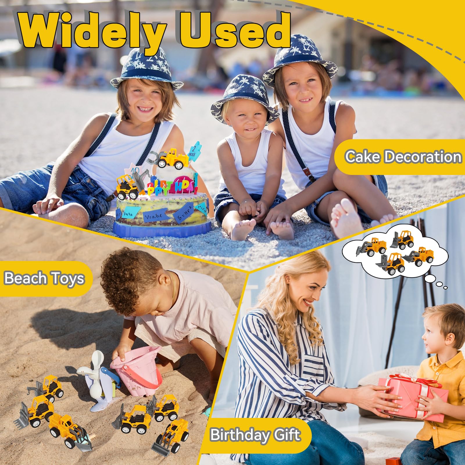 OJYUDD realistic yellow-black design enhances pretend construction scenarios.