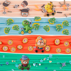 Okaybee Easter butter slime orange jar delivers satisfying squish with bright vibes.
