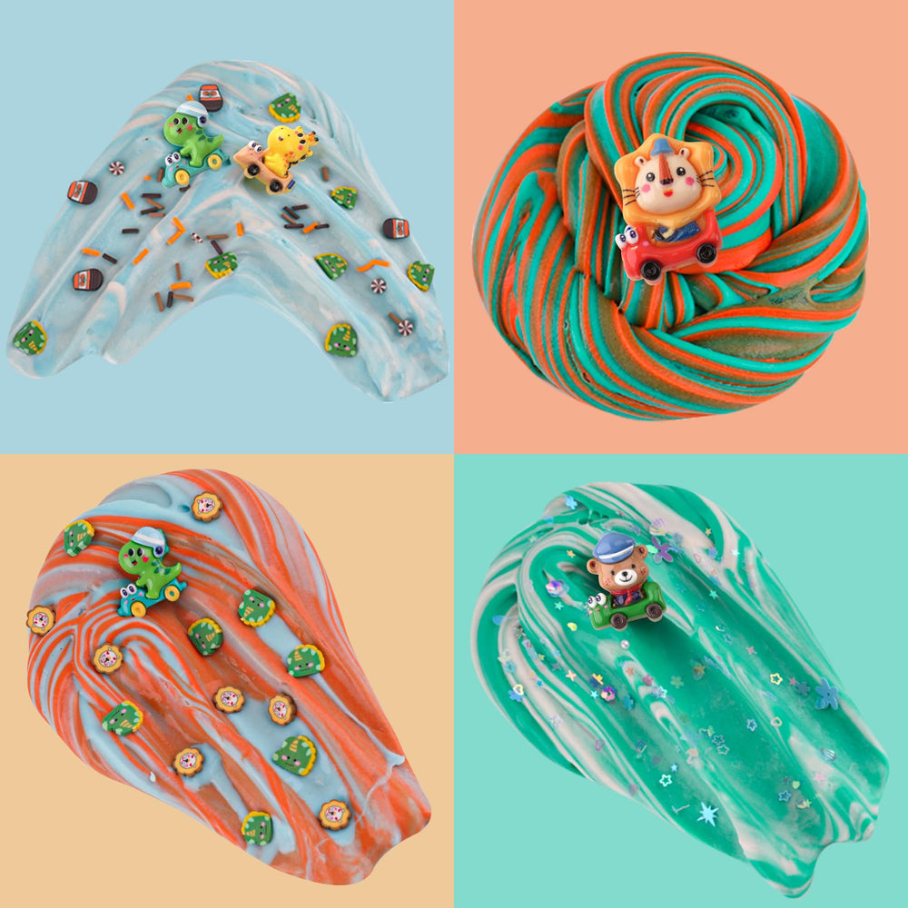 Okaybee dinosaur charm slime sparks prehistoric pretend play and exploration.