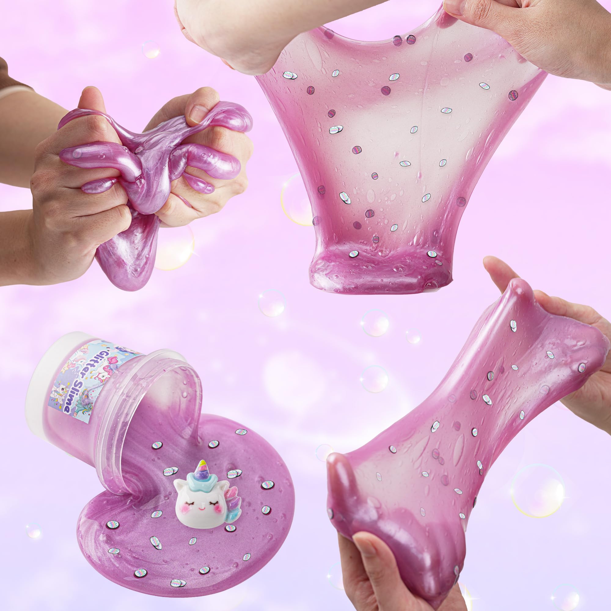 Okaybee holiday gift slime pack invites interactive playtime.
