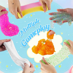 Okaybee Pink Bingsu Slime party favors image shows versatile fun at birthdays and holidays.