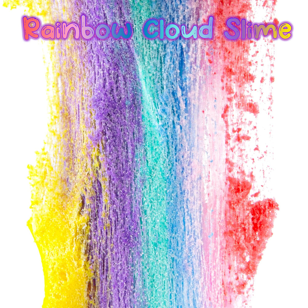 Okaybee Rainbow Cloud Slime kid play scene showcasing safe, engaging sensory fun.