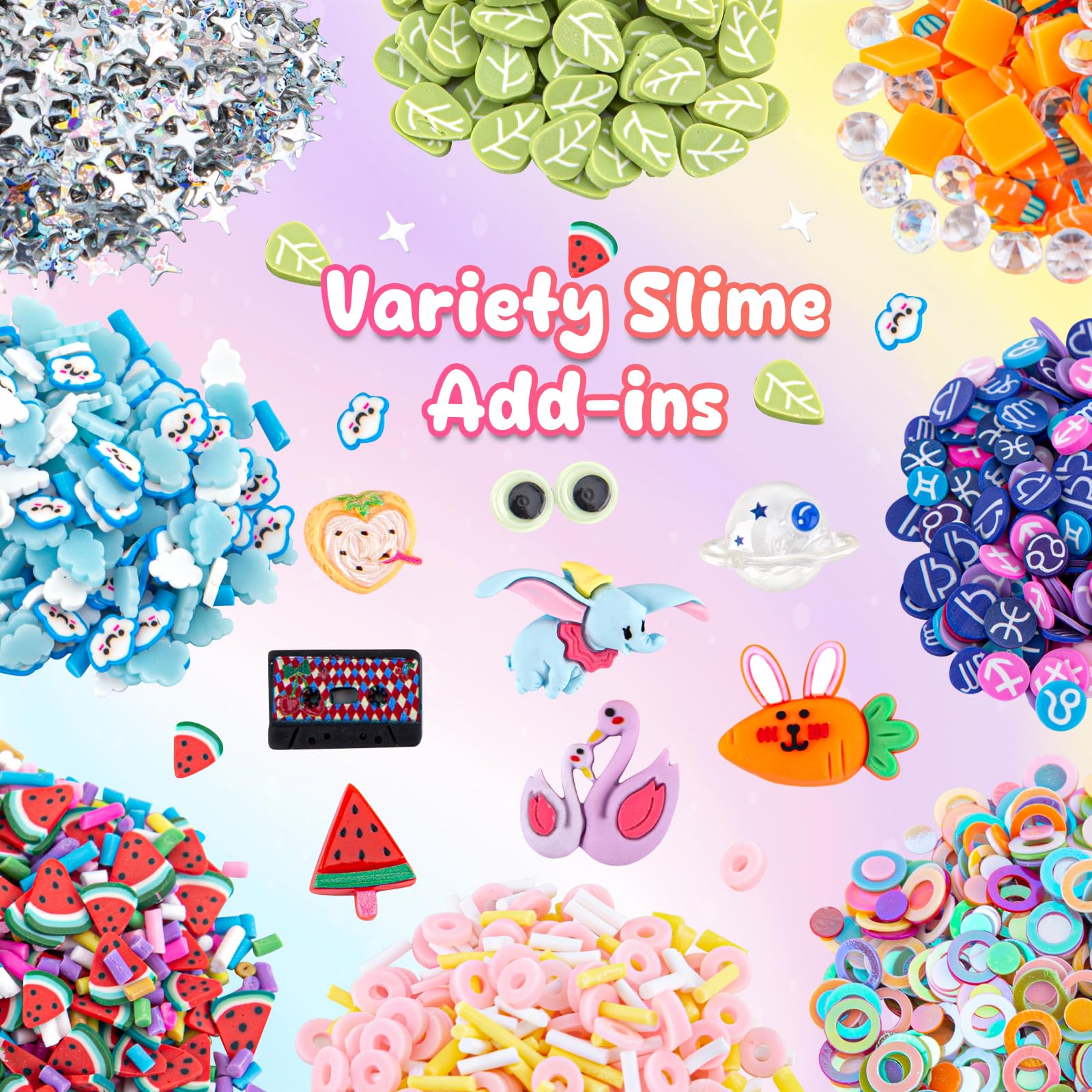 Okaybee monster foam watermelon candy slime adds crunchy texture and colorful fun
