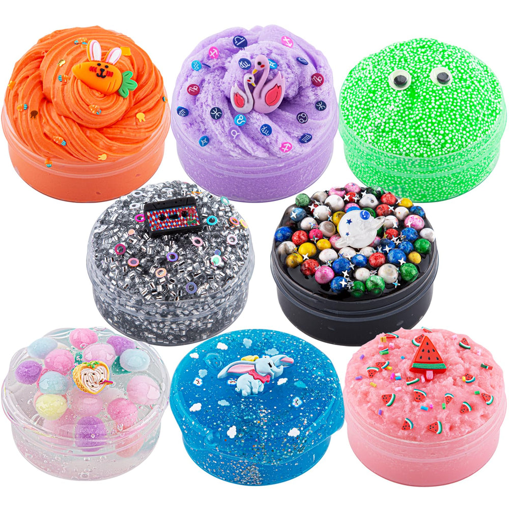 Okaybee slime variety pack 8 textures for creative play and sensory exploration