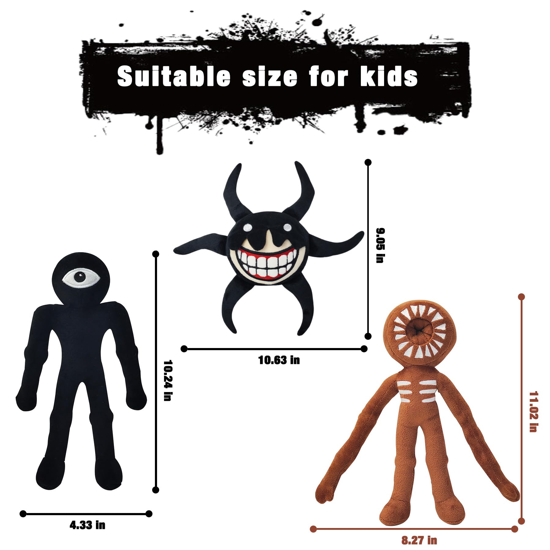 Okegztoa horror figure plush highlighted for desk or display.