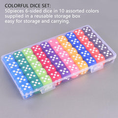 Okehlotos 16mm dice with rounded edges, comfortable to hold during play.