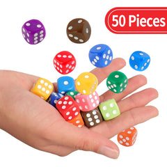 Okehlotos classroom dice design improves readability with bright colors.