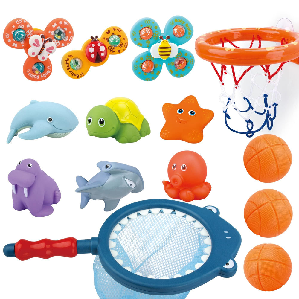OKGIUGN bath toys set basketball balls enhancing hand-eye coordination