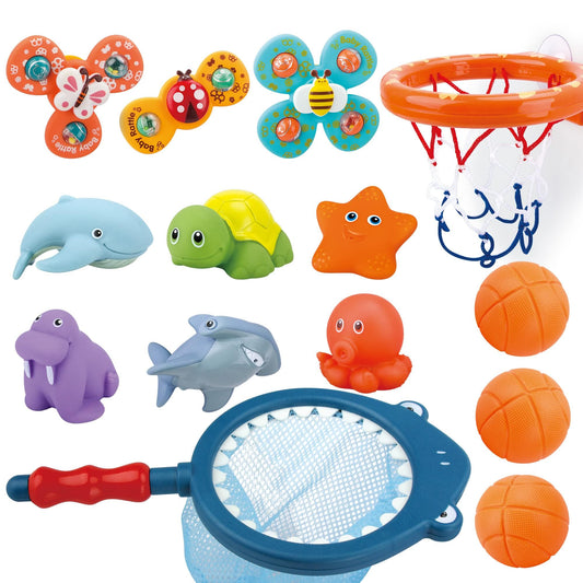 OKGIUGN bath toys set basketball balls enhancing hand-eye coordination