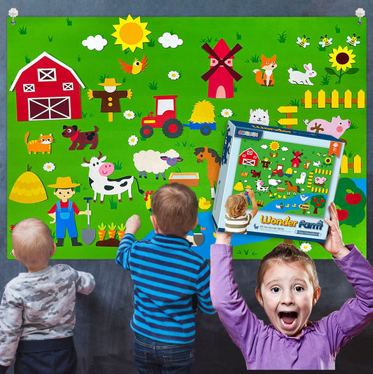 OKGIUGN oversized felt board supports large scenes for group creativity.