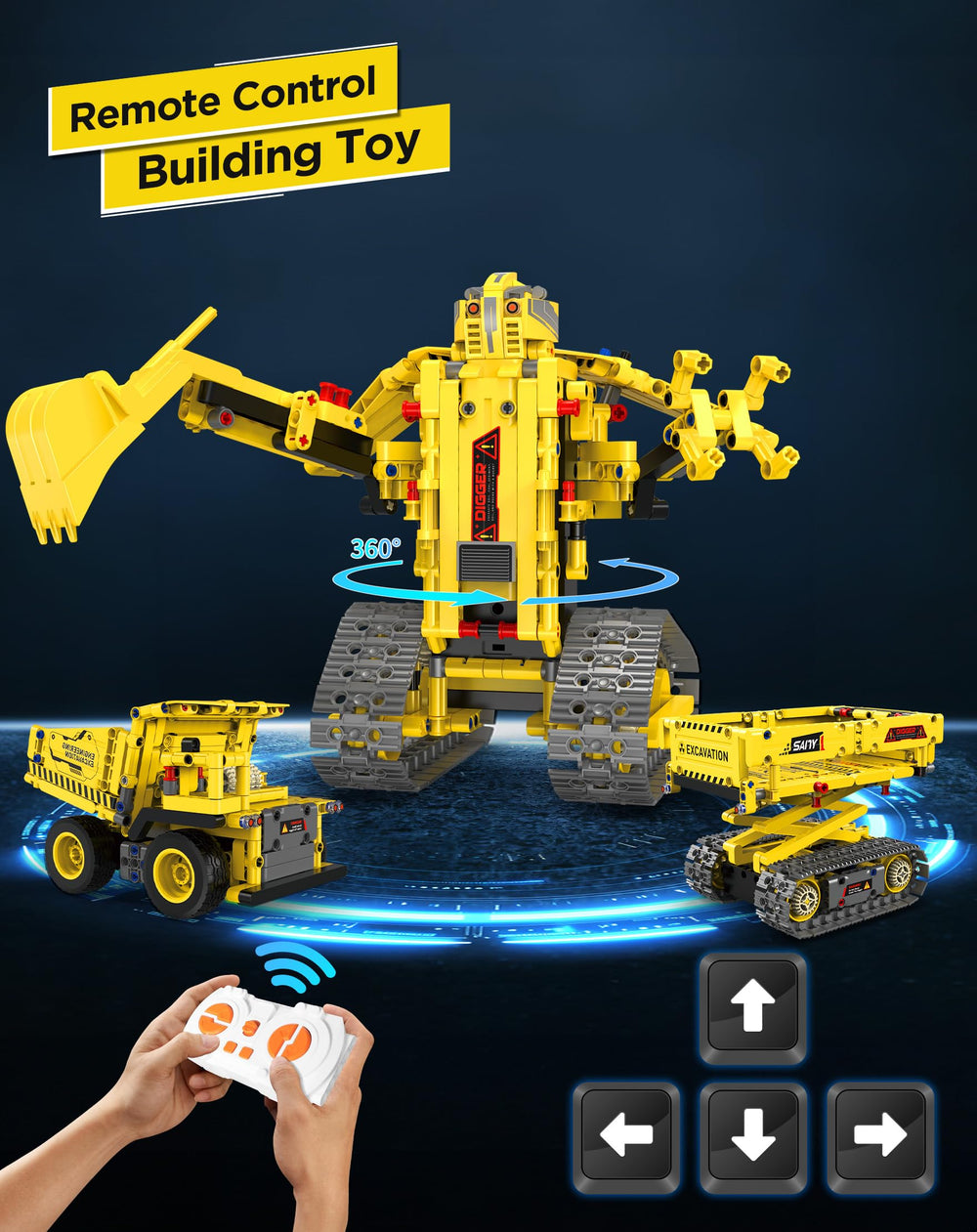 okk STEM robot bulldozer model with sturdy, kid-friendly parts
