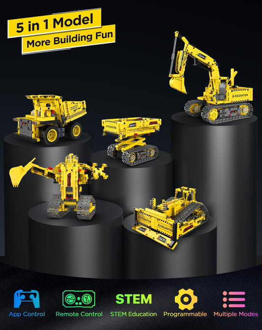okk STEM robot excavator model for hands-on construction