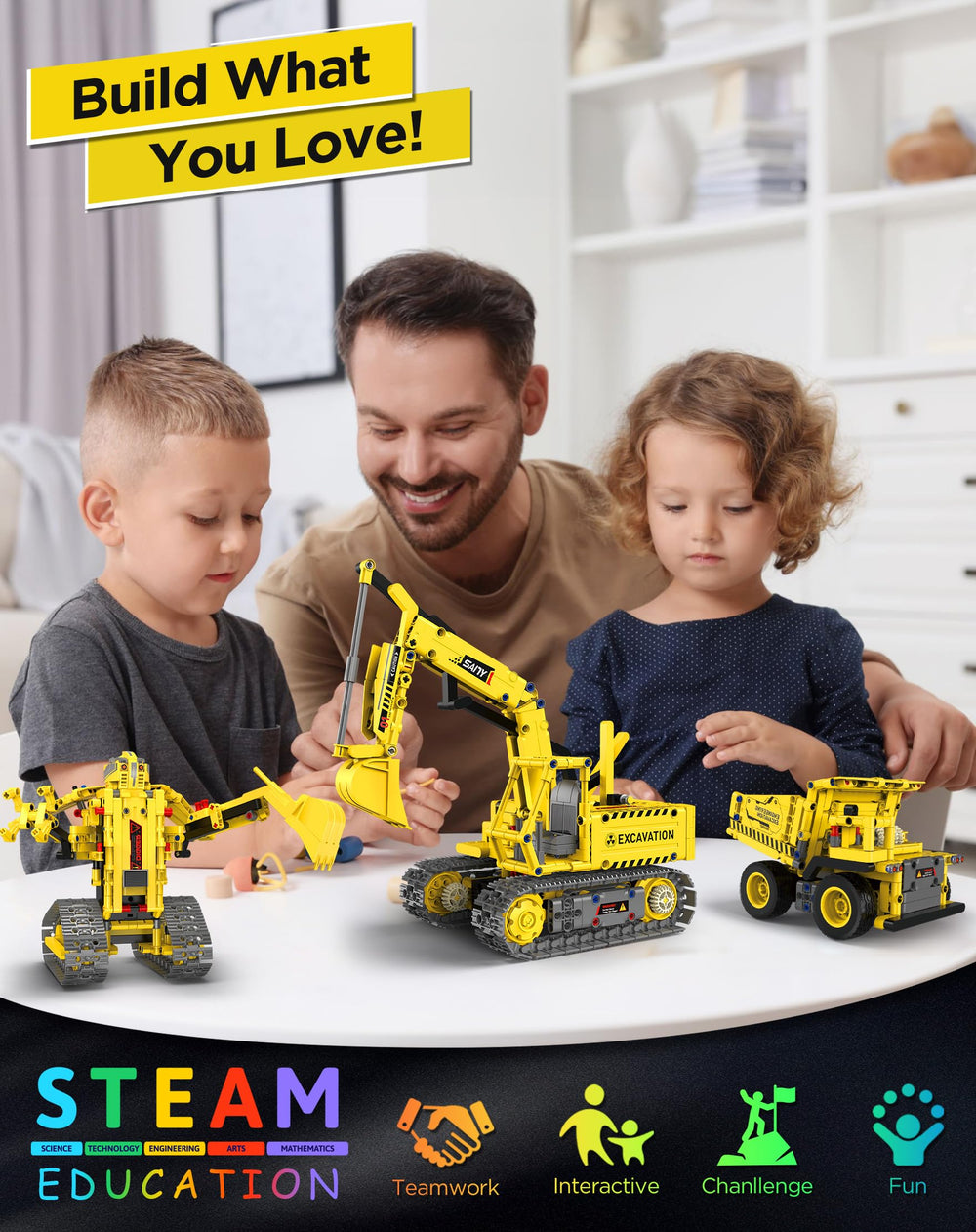 okk STEM robot lifting crawler model encouraging spatial planning