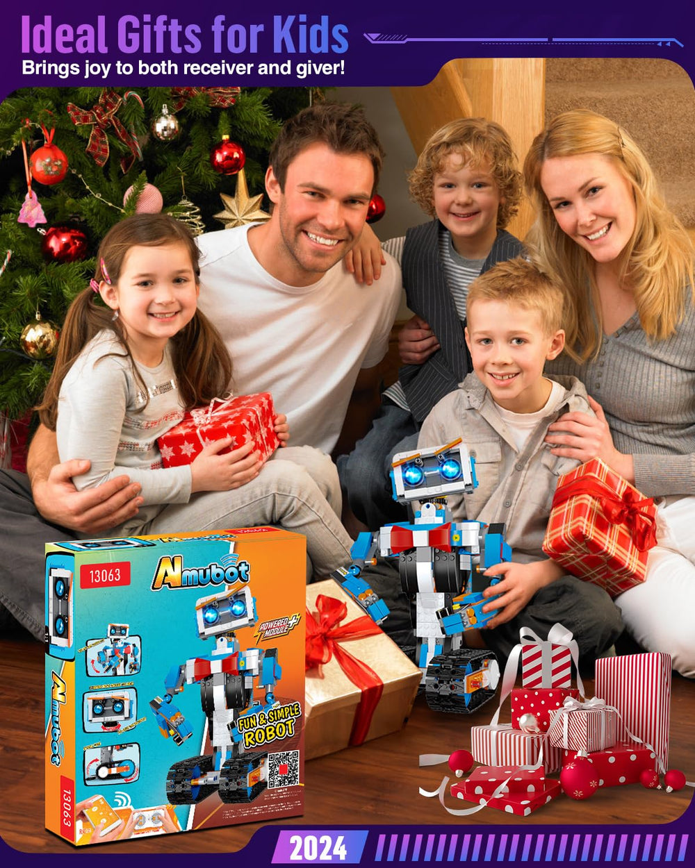 okk STEM Robot rechargeable-battery supports long play sessions.
