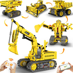 okk STEM robot toy showing 5-in-1 designs for creative play