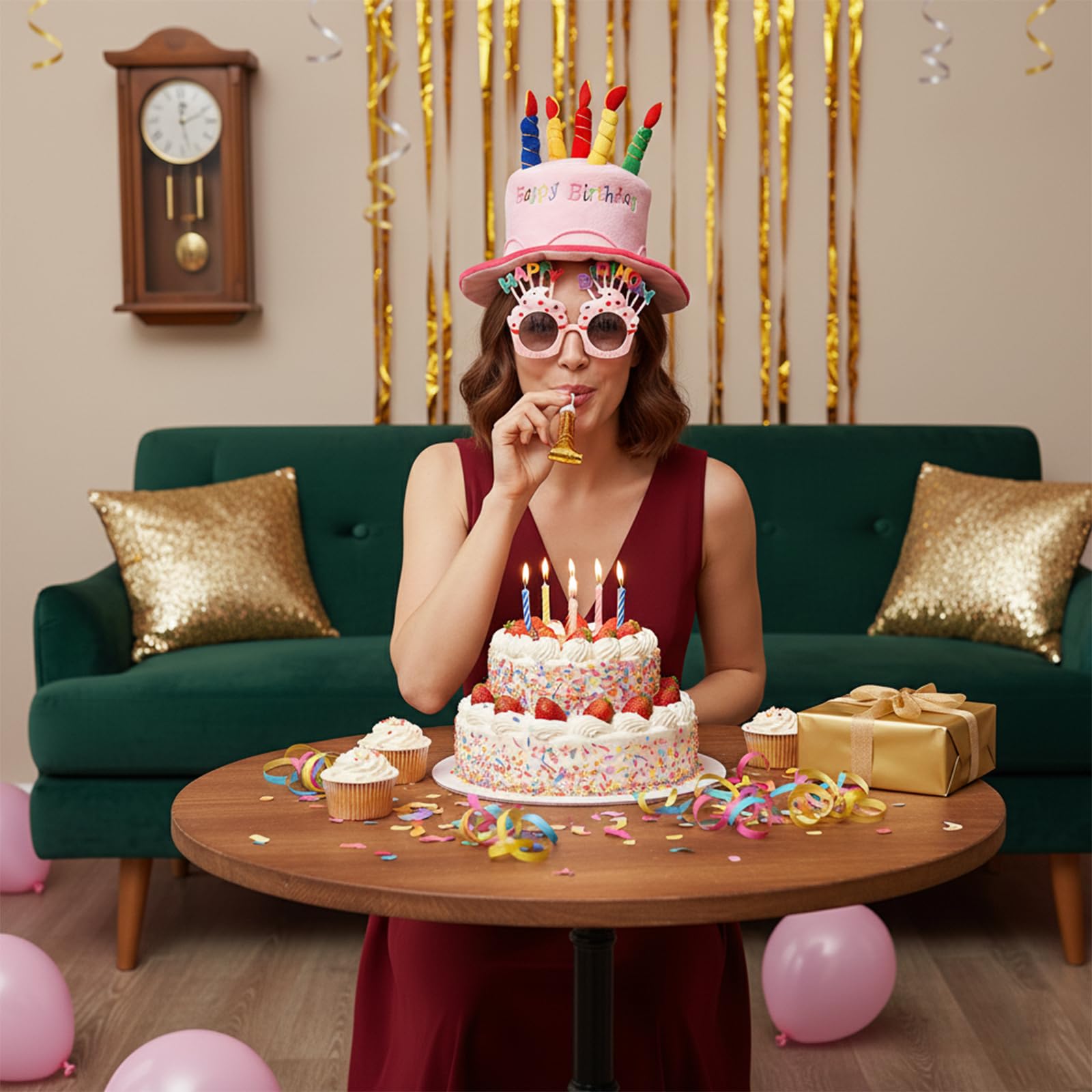 Okllen soft plush fabric ensures comfortable wear during long parties