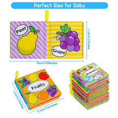 OKOOKO soft baby books marine life theme enhances sensory play during bath time with crinkle pages.