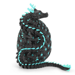 OKYUK 12-inch dragon egg glows blue for dramatic desk decor.