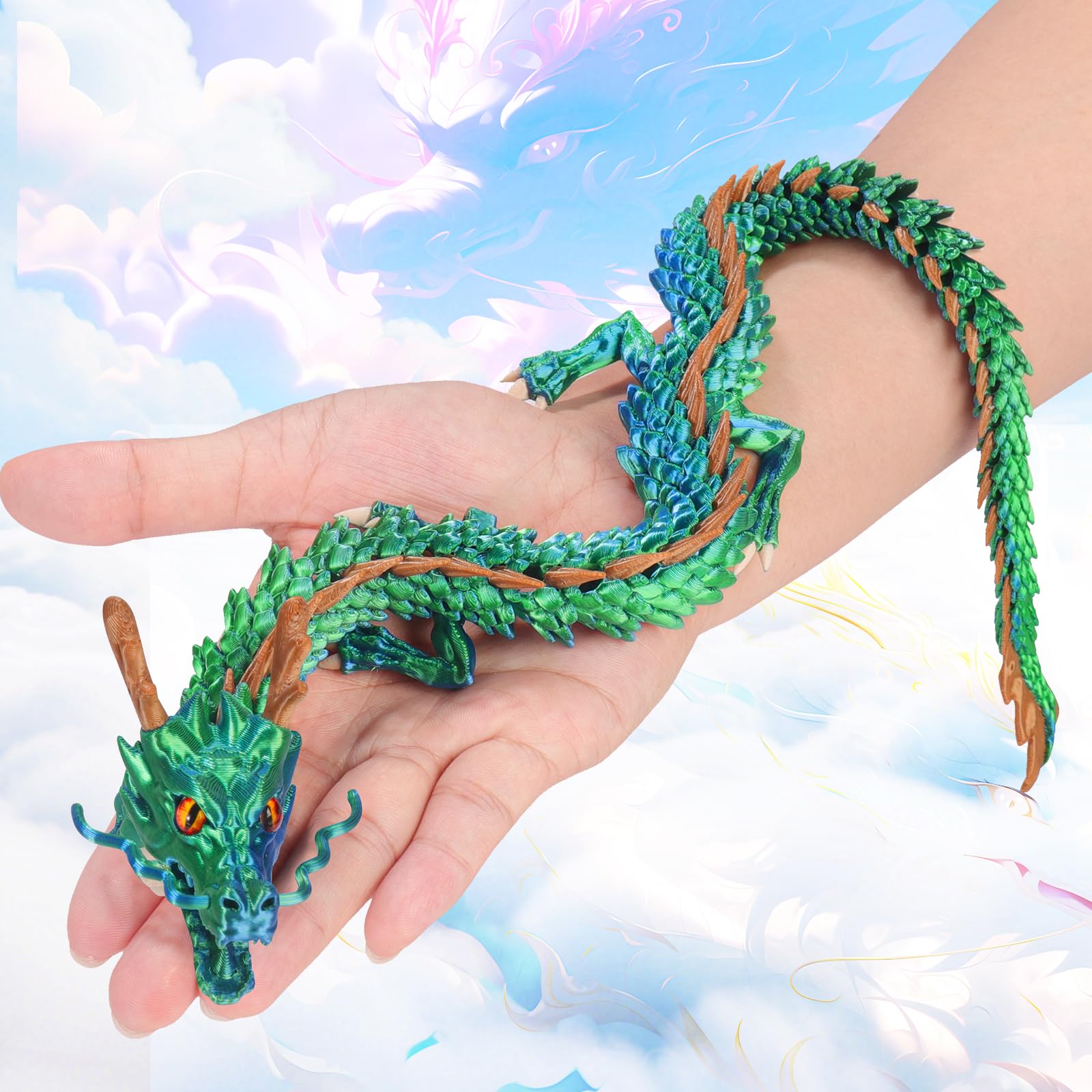 OKYUK Dragon Eggs feature articulated joints for smooth fidgeting and posing.