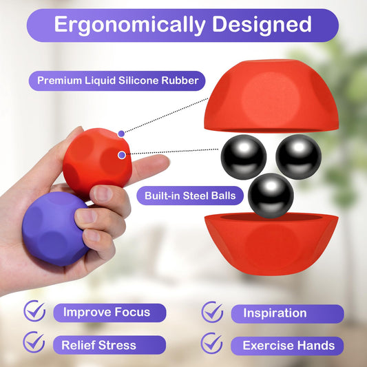 Olaivy silicone stress ball highlighting a durable surface for long-lasting hand exercise.
