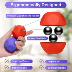 Olaivy silicone stress ball highlighting a durable surface for long-lasting hand exercise.