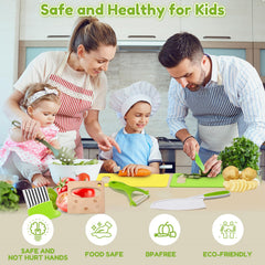 OLANRUN kids knife set promotes healthy eating through shared meal prep