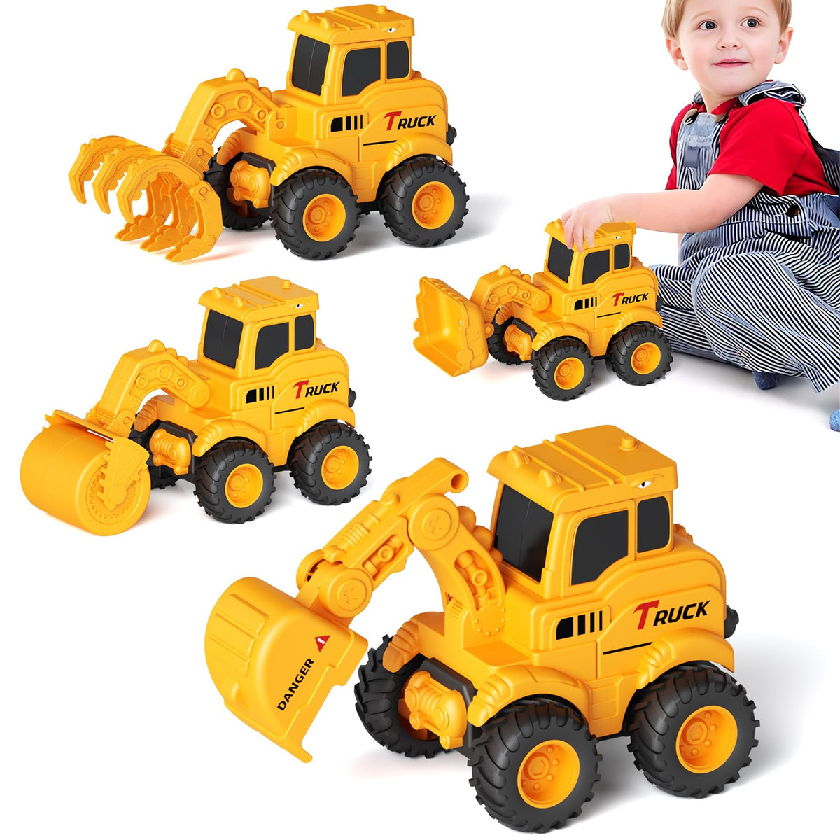 Olbyefly excavator toy with moving arm ideal for sandbox play