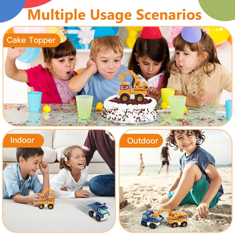 Olbyefly dump truck toy with functional bed for sand loading fun.
