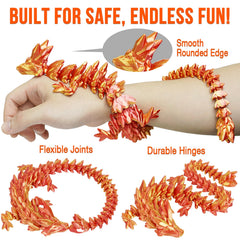 Olee Odee articulated dragon 12 inches for dynamic shelf presence.