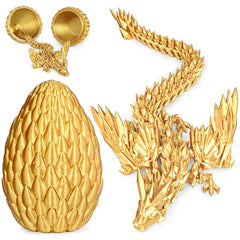 Olee Odee dragon egg gold, 5-8 inch, adds whimsical desktop decor.