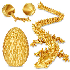 Olee Odee gold dragon egg on desk ornament for playful decor