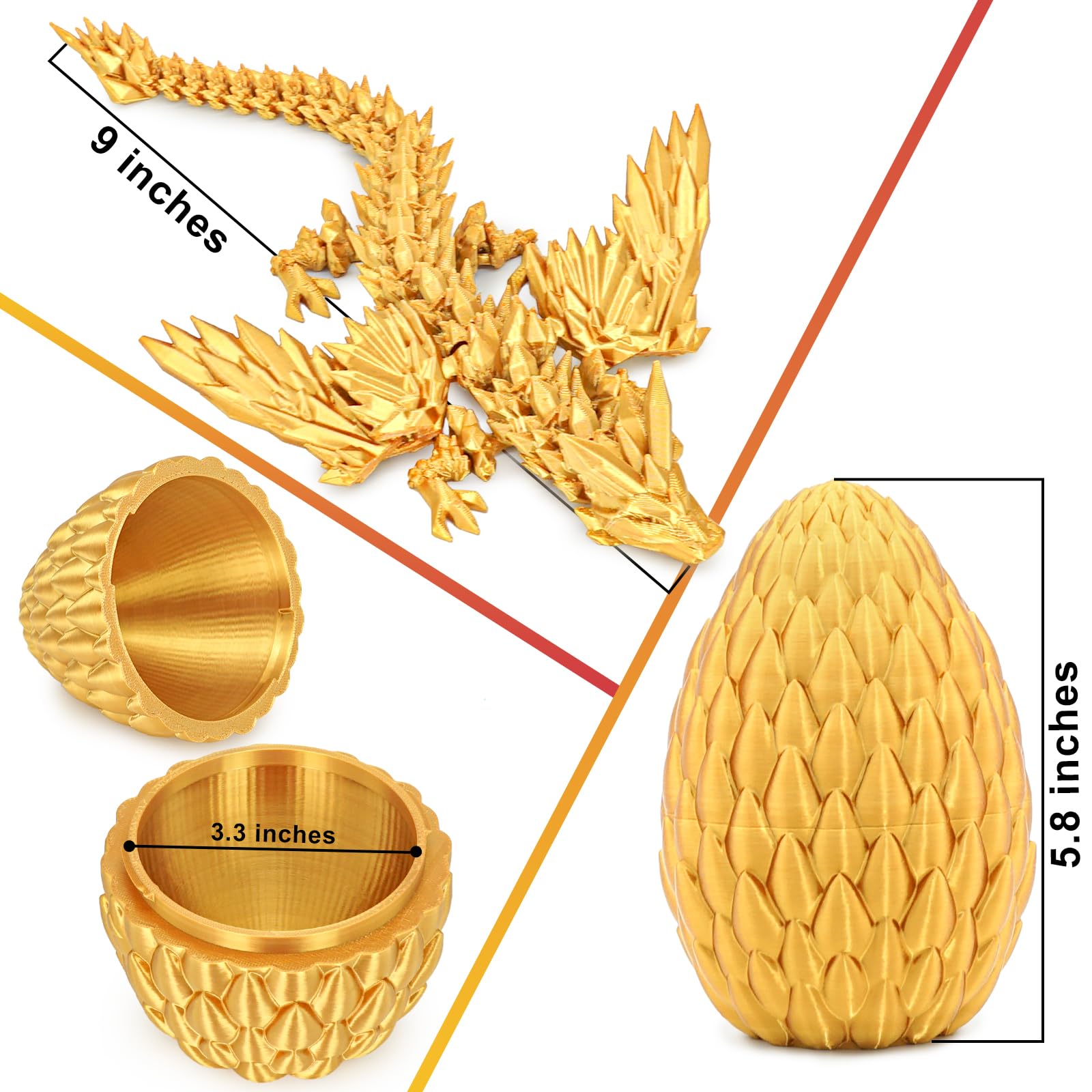 Olee Odee flying dragon gold, 15 inch, dramatic display piece.