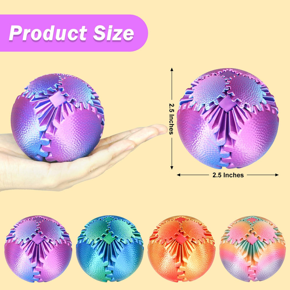 Olee Odee Gear Sphere in multicolor finish ideal for mindful hand movement.