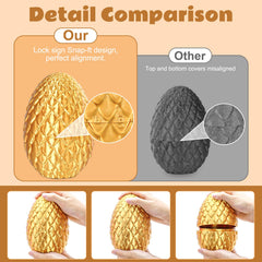 Olee Odee kids gift dragon egg in gold, playful surprise