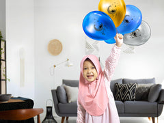 OLEEK ramadan blue pack balloons bring colorful kid-friendly ambiance.