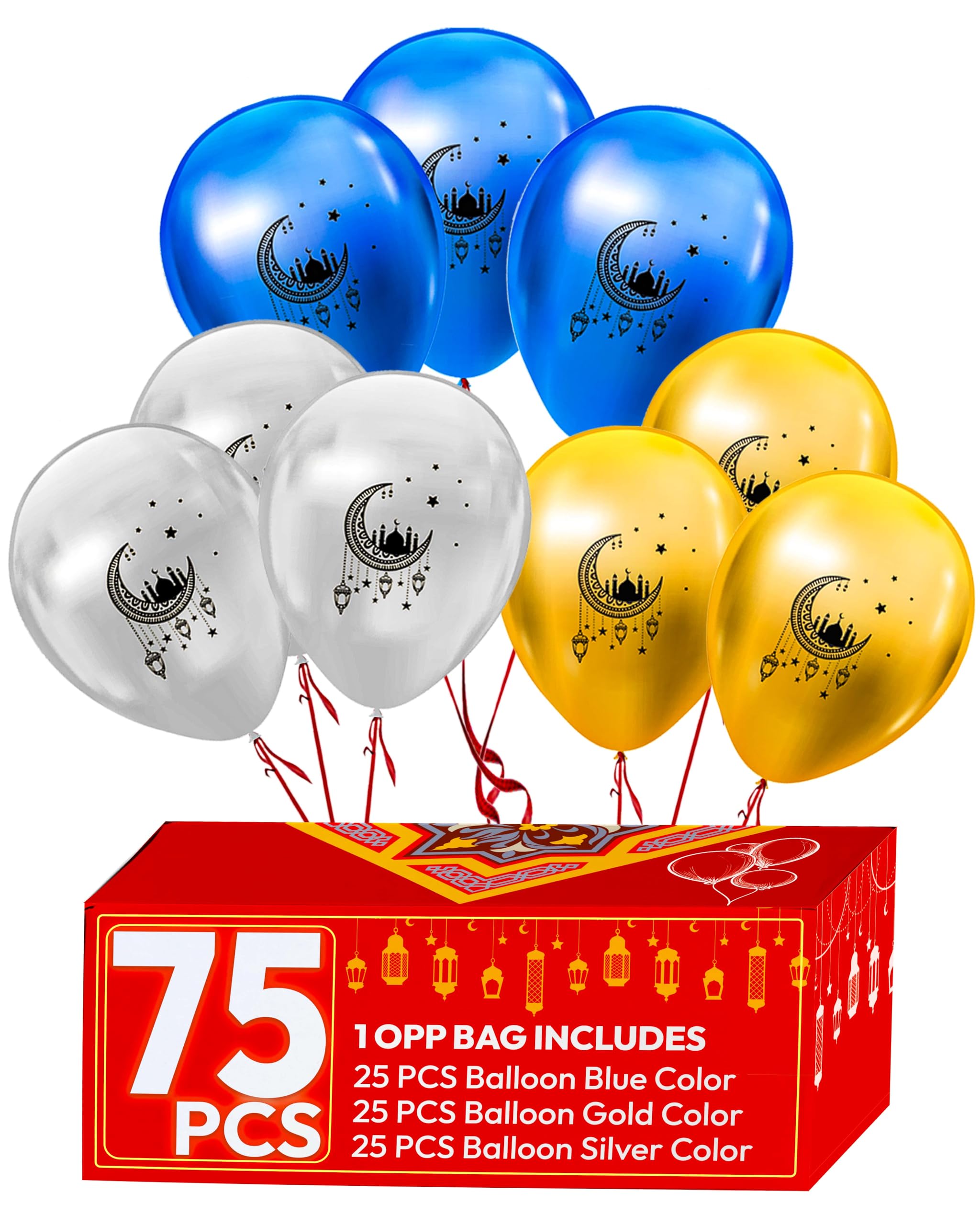 OLEEK ramadan balloons featuring lantern and halal designs for festive decor.