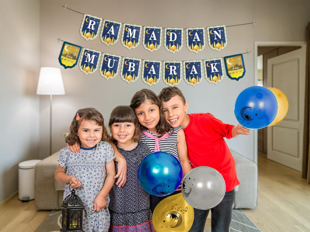 OLEEK ramadan banner and lights for easy decor expansion.