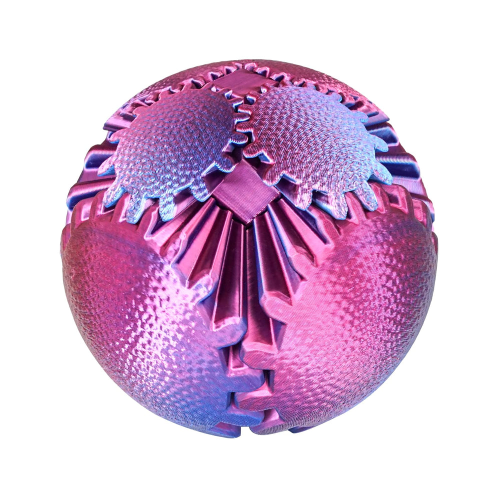Olee Odee Gear Sphere Ombre Purple edition, 2-5-inch diameter, durable and kid-friendly.