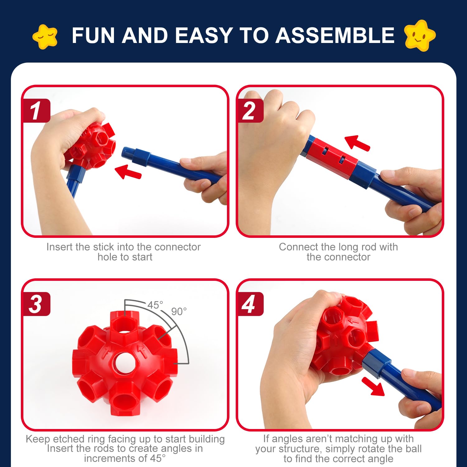 OleFun easy-assembly guide supports frustration-free setup and quick play