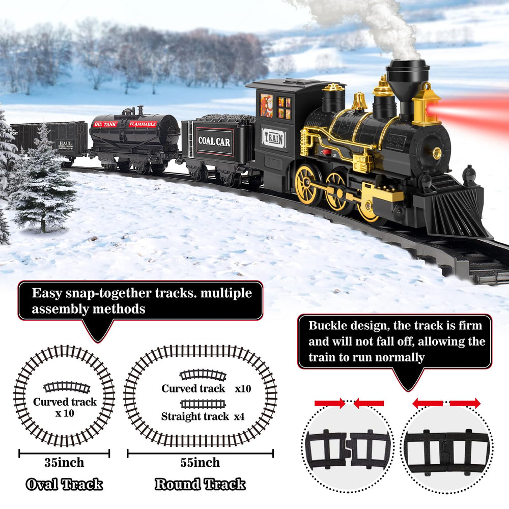 OleFun curved tracks help form safe circular layouts.