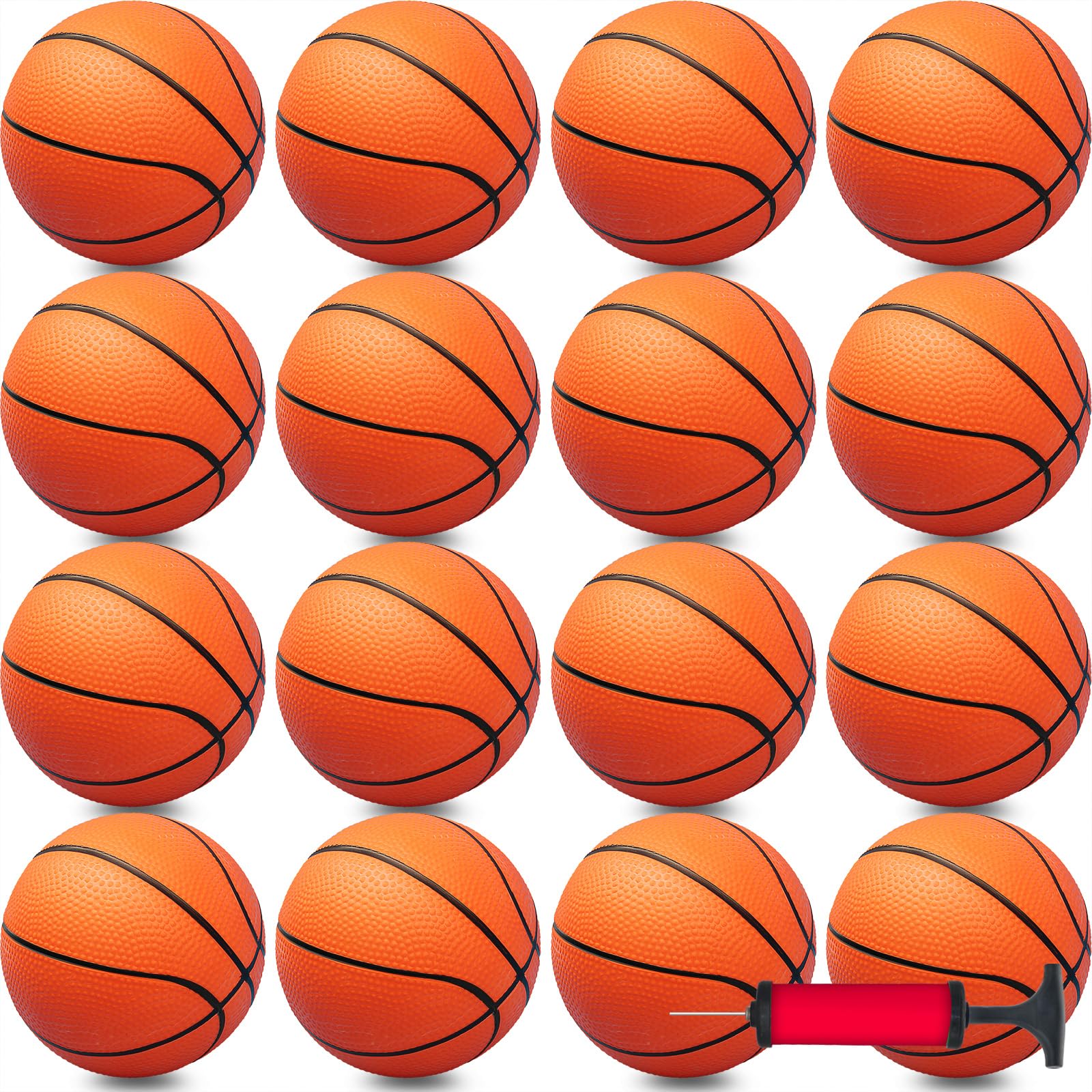 Oleitodh 30-pack seven-inch mini basketballs ready for indoor or outdoor play.