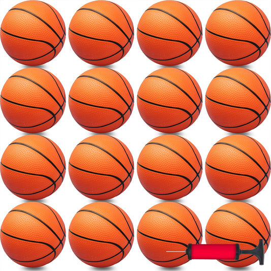 Oleitodh 30-pack seven-inch mini basketballs ready for indoor or outdoor play.