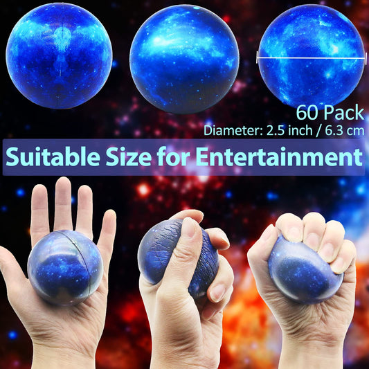 Oleitodh galaxy stress ball in-hand squeeze aids quick focus during busy days.