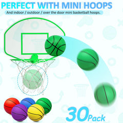 Oleitodh indoor-outdoor mini basketballs for hoops and pool games