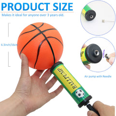 Oleitodh 6-inch soft PVC ball with textured grip for easy shooting