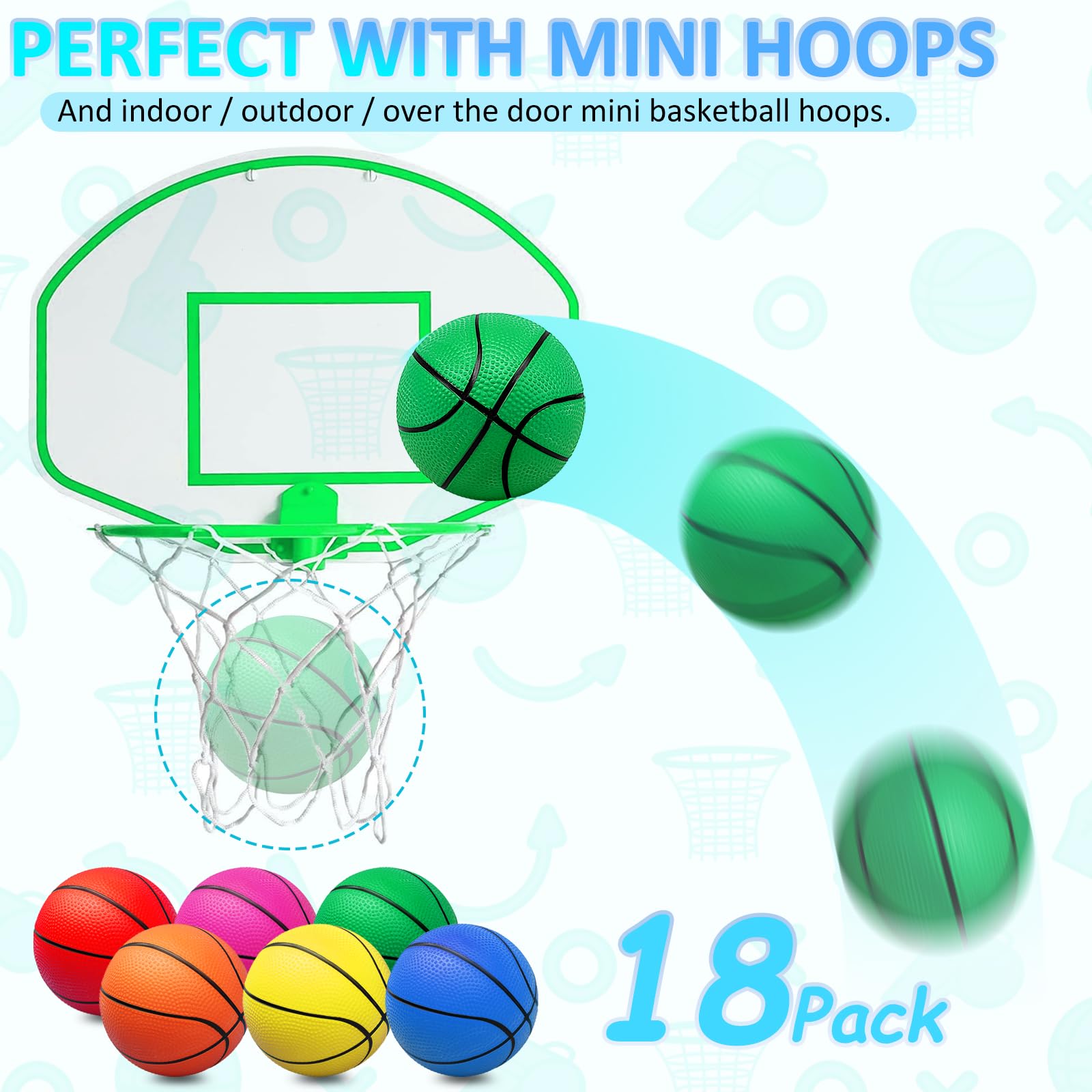 Oleitodh pool and beach mini basketballs for water play