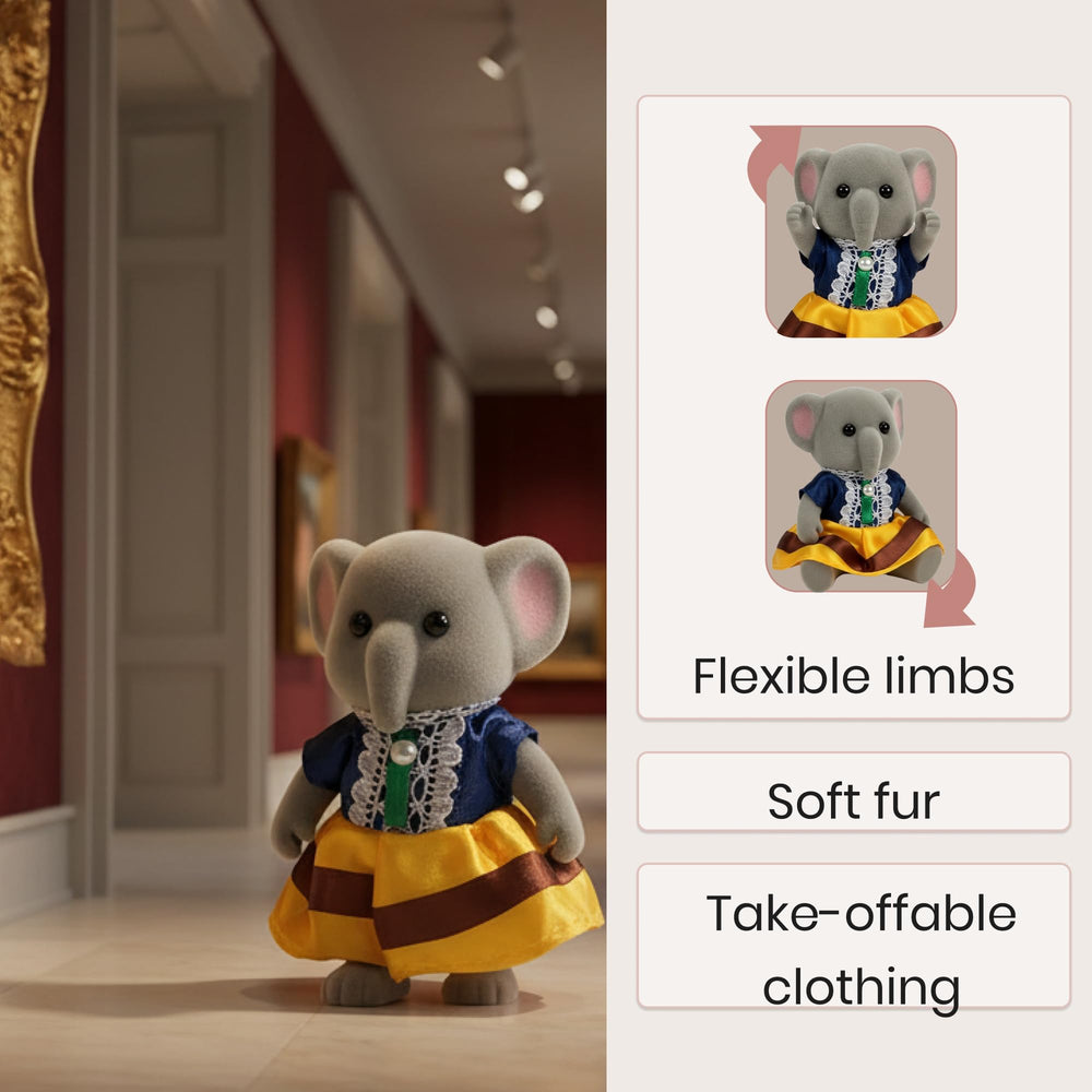 OLEOCA Belmont dollhouse-scale figures fit most miniature rooms.