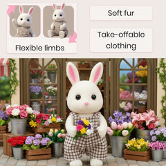 OLEOCA Cloverlane poseable limbs enable natural poses for open-ended play.