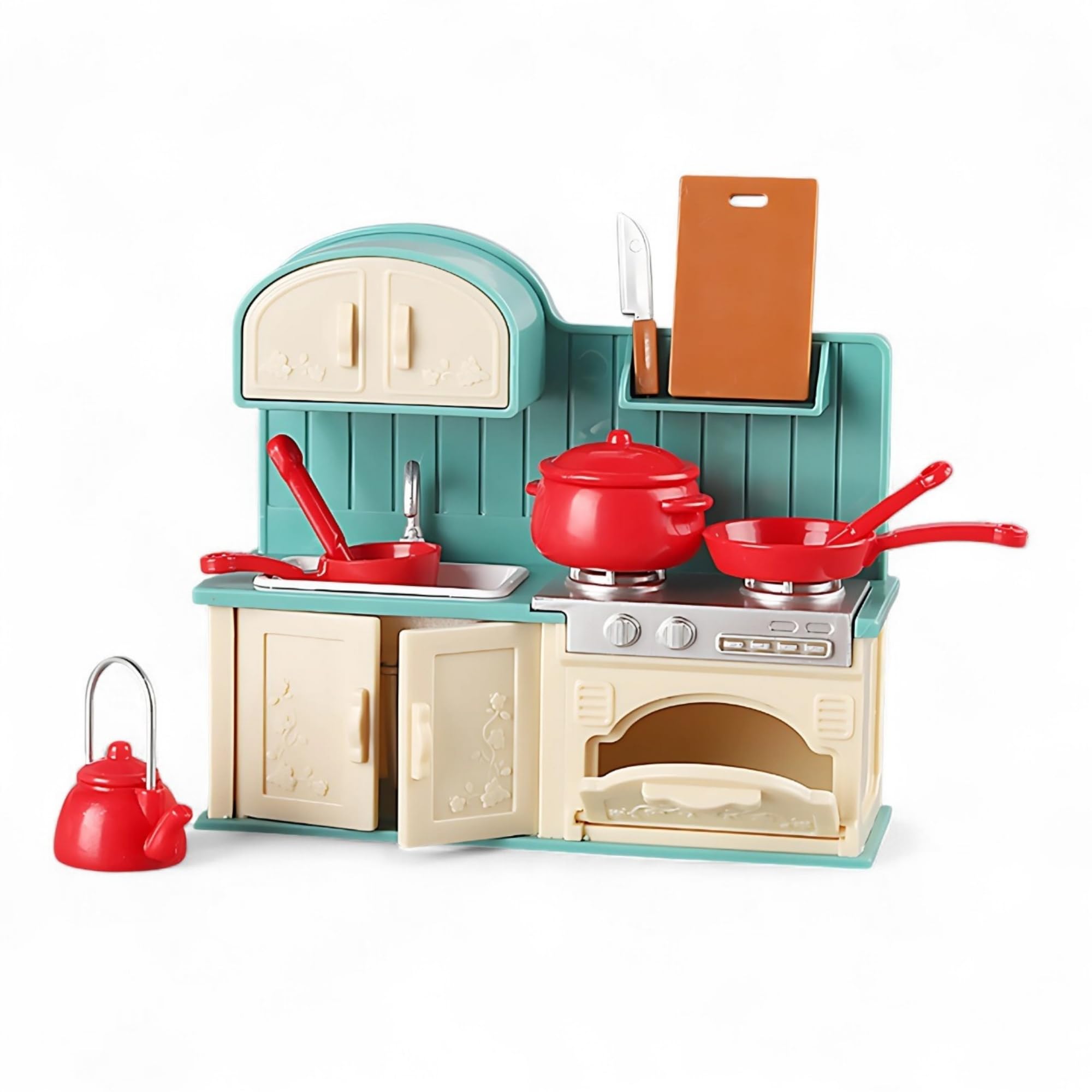 OLEOCA family kitchen stove top for imaginative breakfast play